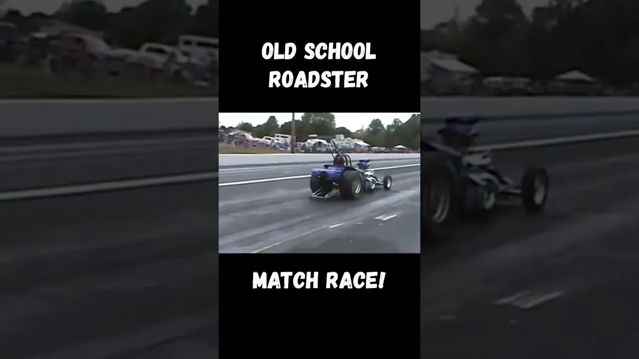 Old School Roadster vs. Altered Match Race Madness!! #shorts