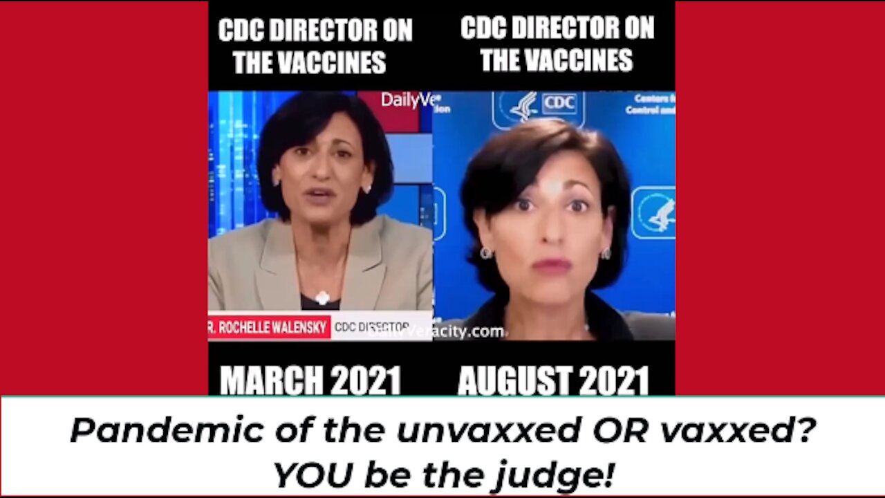 Pandemic of the unvaxxed or the vaxxed? YOU be the judge!
