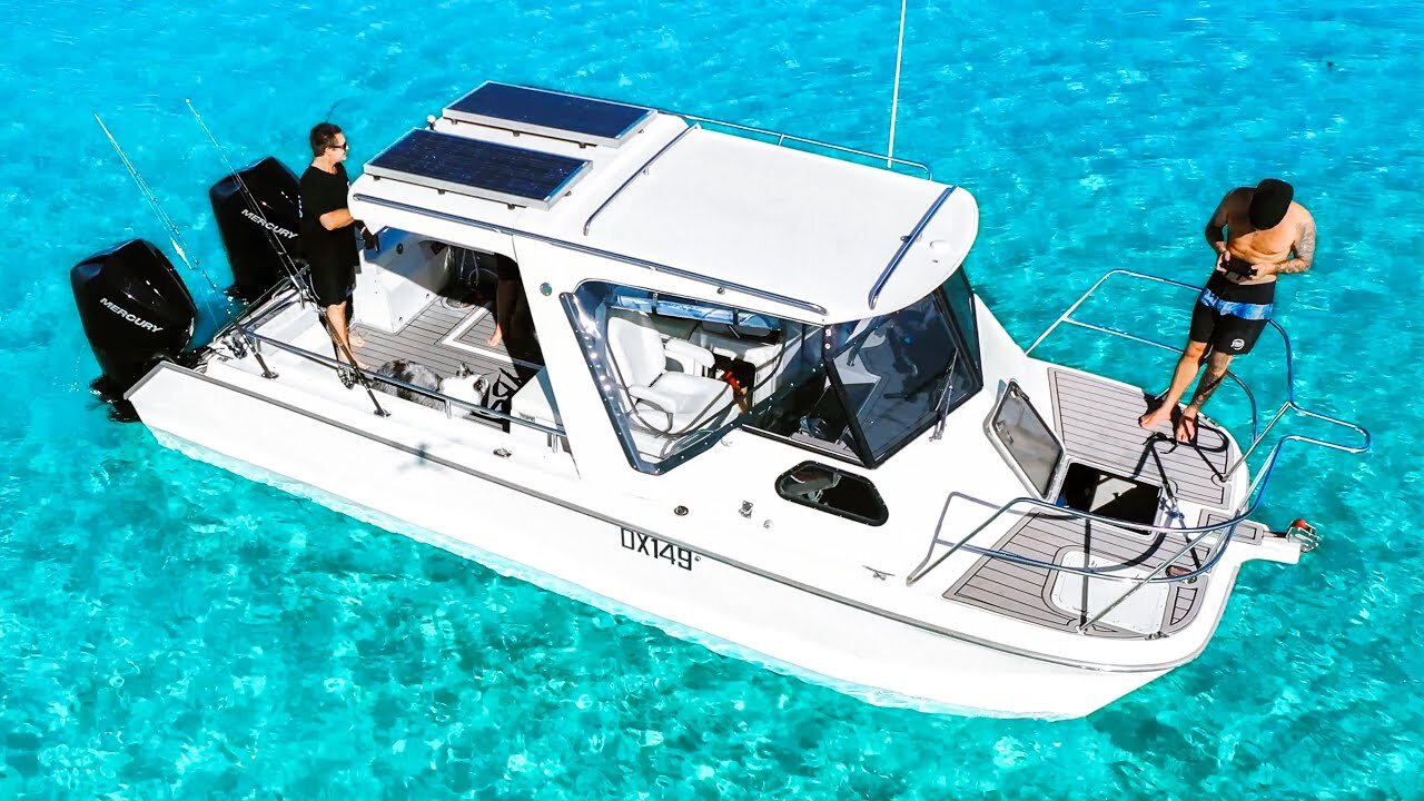 Surprising my Brother with his DREAM BOAT - Amazing Full Restoration - First Trip to Remote Islands