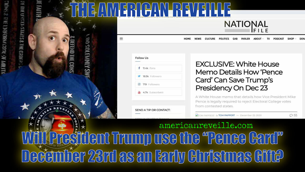 Will President Trump use the "Pence Card" on December 23rd as an Early Christmas Gift?