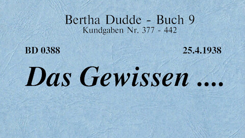 BD 0388 - DAS GEWISSEN ....