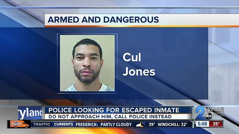 Escaped North Carolina inmate may be hiding in Maryland