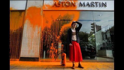 Climate Change Activists Gone Wild! Climb Bridges, Spray Paint Building