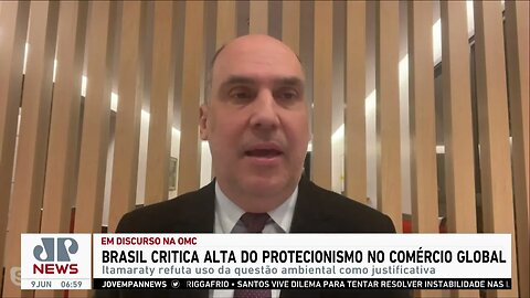 Chanceler brasileiro critica alta do protecionismo no comércio global