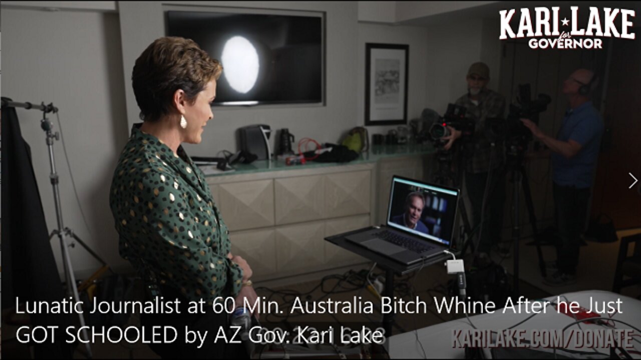 Love This Woman: Australian "Journalist" with Case of Stage 4 Trump Derangement Syndrome GOT SCHOOLED by AZ Gov. Kari Lake