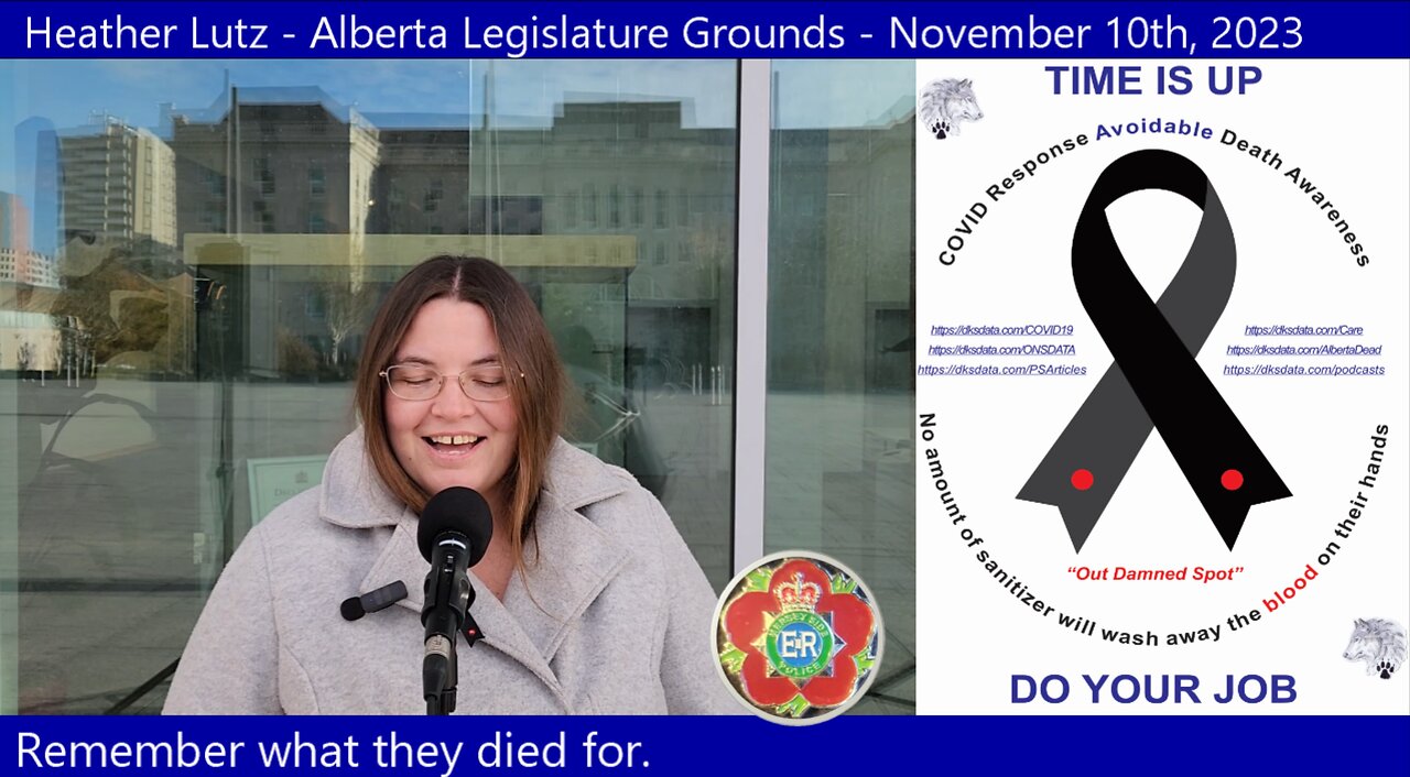 Heather Lutz- Alberta Legislature Grounds - November 10th, 2023