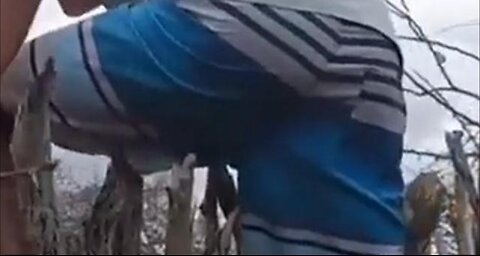 THEY TRIED TO WARN HIM CLIMBING OVER THAT FENCE WAS A PAIN IN THE...YEA. A PAIN RIGHT THERE.😳😆😆