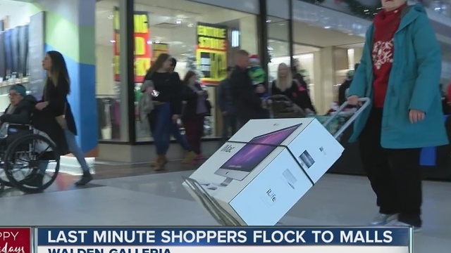 Some last minute shoppers are just starting to shop