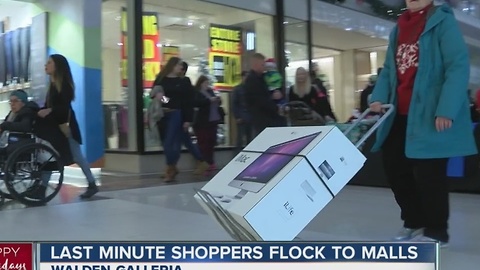 Some last minute shoppers are just starting to shop