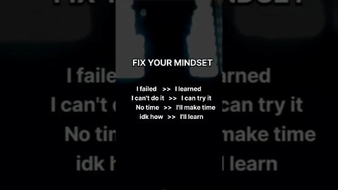 FIX YOUR MINDSET//SIGMA RULE