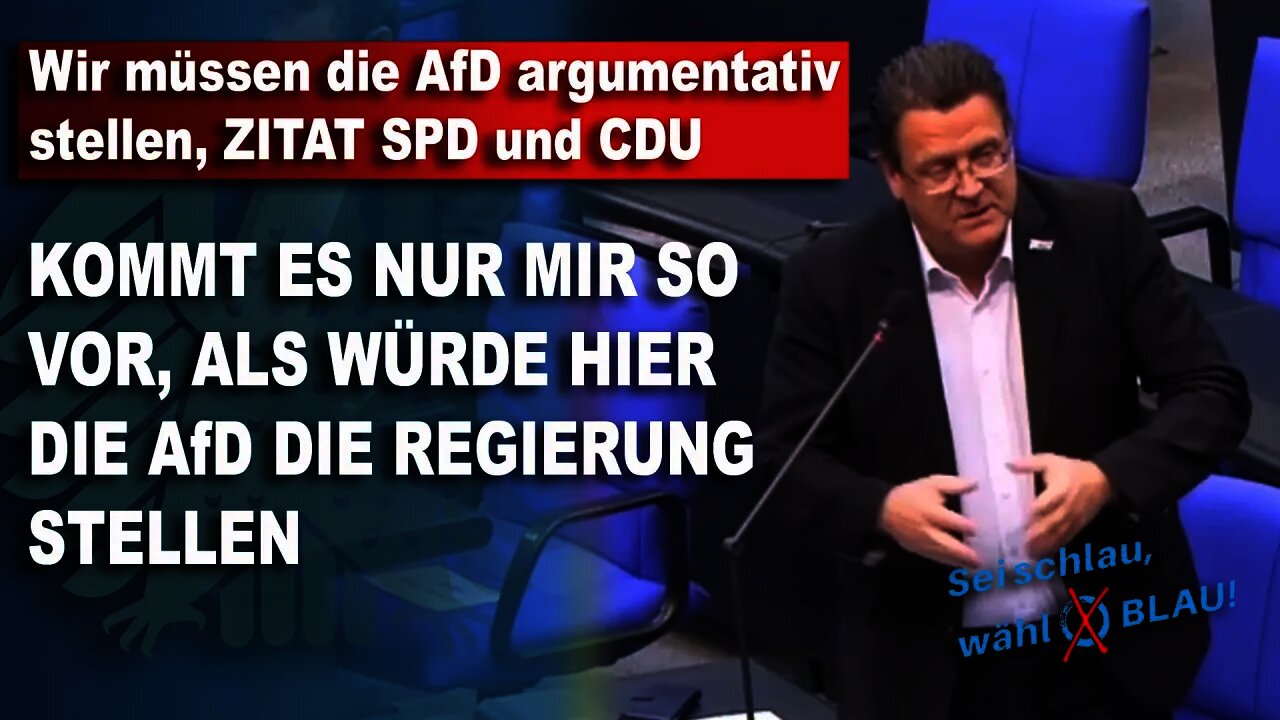 Wir müssen die AfD argumentativ stellen, ZITAT SPD und CDU