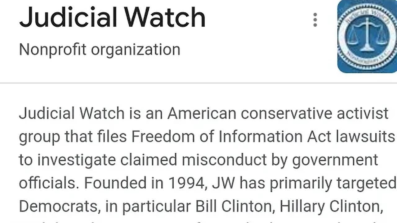 Judicial Watch Nonprofit organization