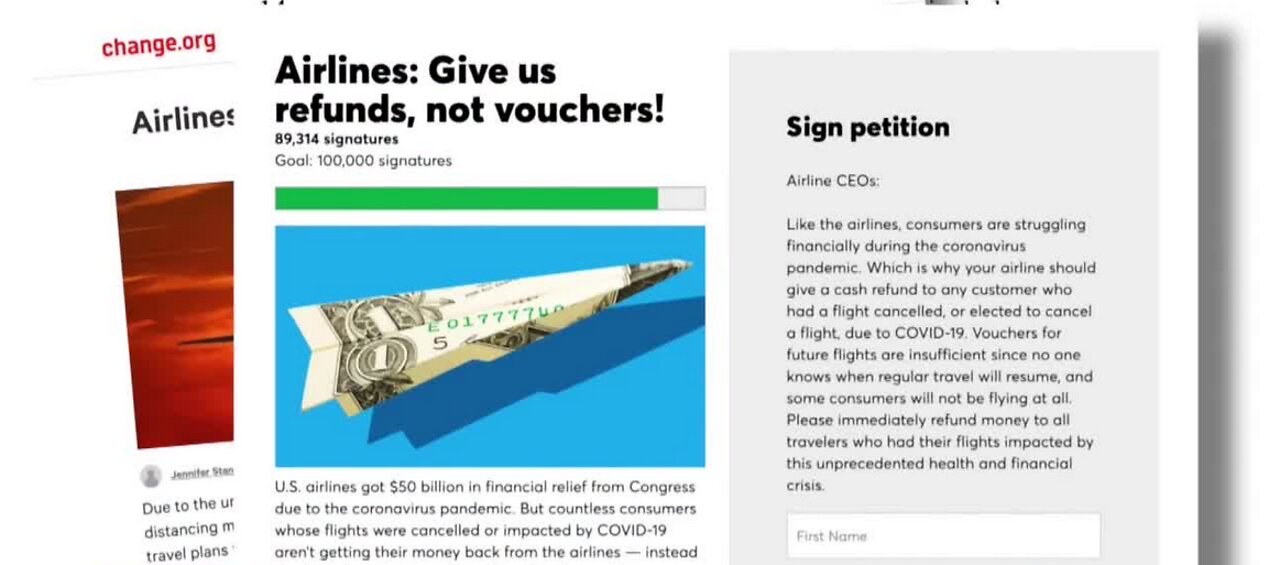 The fight for airline refunds