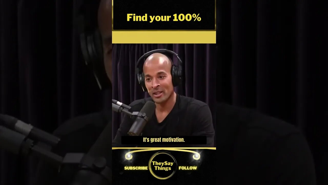 David Goggins, Find your 100%