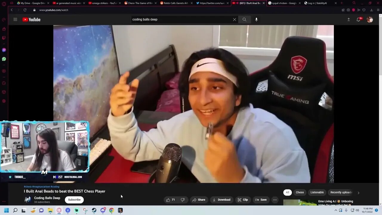 Moistcr1tikal Reacts To I Built Robot Chess BEADS to beat the BEST Chess Player