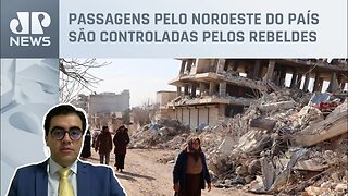 Cristiano Vilela comenta sobre Assad receber ajuda pela fronteira da Turquia