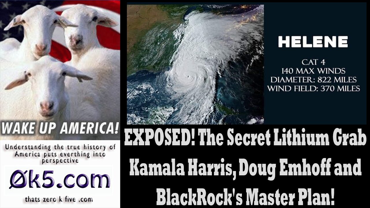 EXPOSED! The Secret Lithium Grab Kamala Harris, Doug Emhoff and BlackRock's Master Plan!