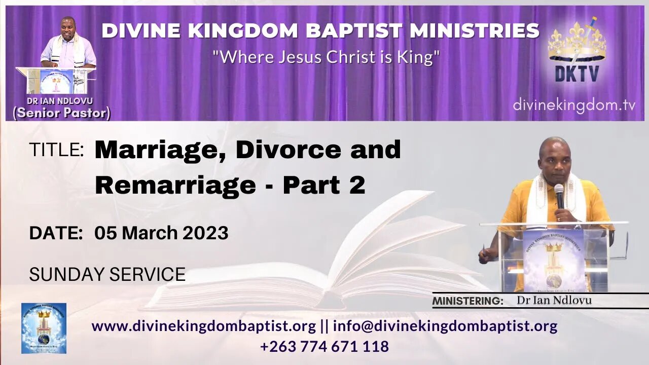 Marriage, divorce and remarriage - Part 2 (05/03/23)