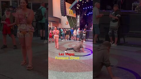 Fremont St., Las Vegas at night ￼
