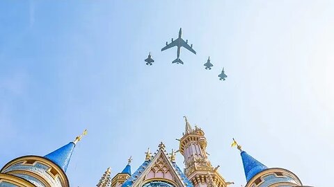 Magic Kingdom 4th Of July Flyover!