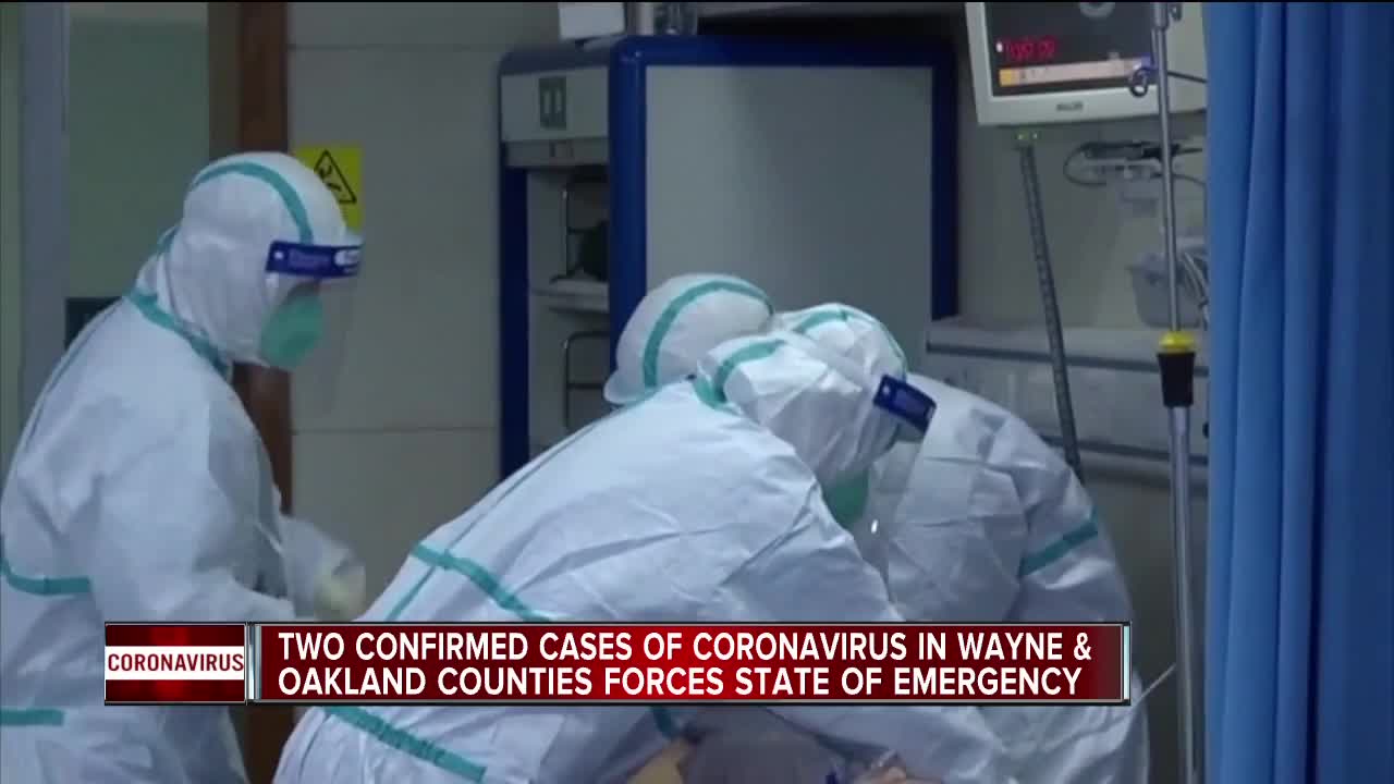 2 confirmed cases of coronavirus in Wayne and Oakland counties