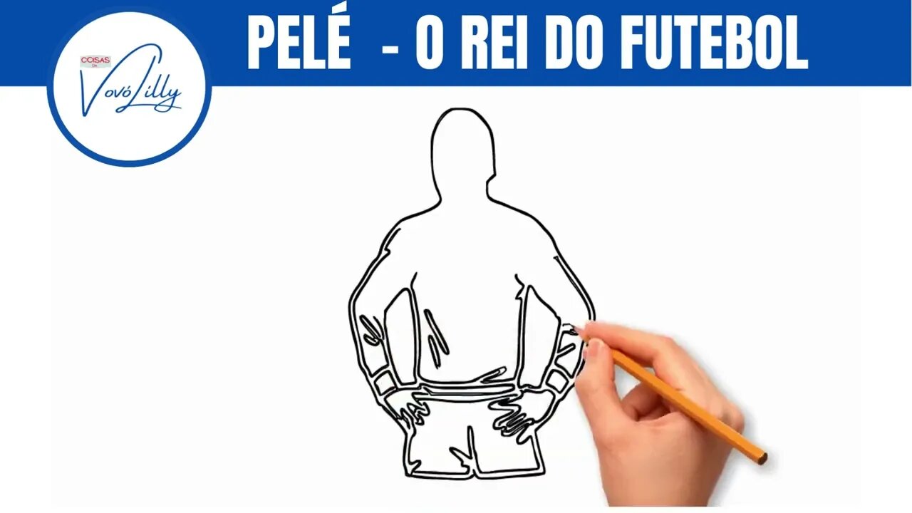 COMO DESENHAR | PELÉ - O REI DO FUTEBOL . PASSO A PASSO. MUITO FÁCIL