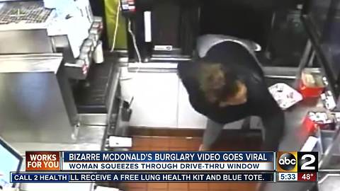 Bizarre McDonald's burglary video goes viral