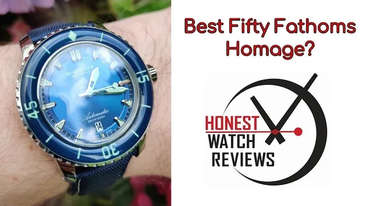 Reef Tiger 🐯 RGA3035 Aurora Deep Ocean 🤿 Blancpain Fifty Fathoms Homage 🌊 Honest Watch Review #HWR