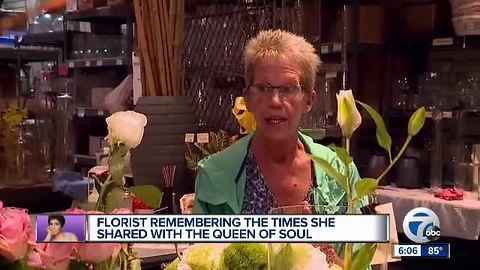 Florist remembers the time she shared with Aretha