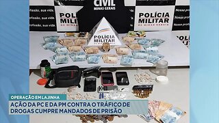 Operação em Lajinha: Ação da PC e da PM contra o Tráfico de Drogas Cumpre Mandados de Prisão.