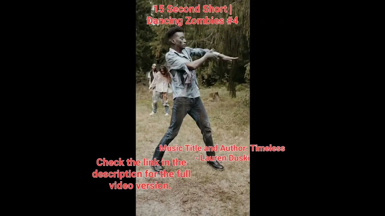 15 Second Short | Dancing Zombies | Ease Tension Meditation Music#Meditation #halloween #music #4