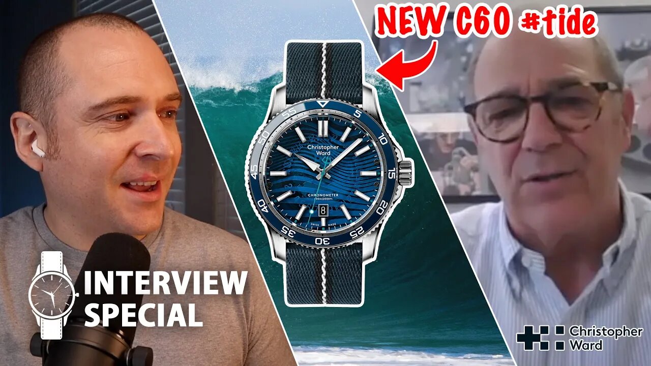 Watch Made with Ocean Plastic? Christopher Ward C60 #tide Interview with Mike France