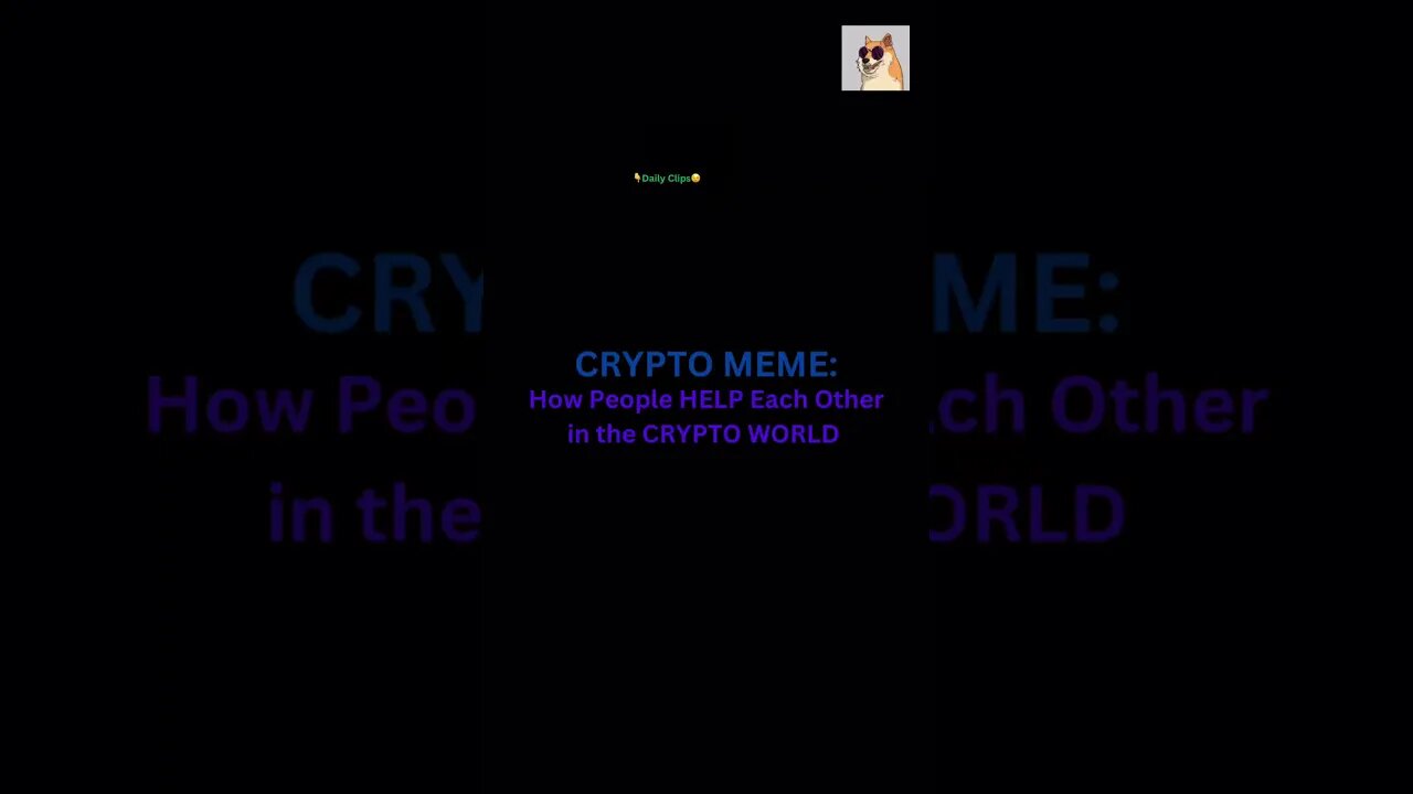 CRYPTO MEME: How People HELP Each Other in the CRYPTO WORLD #cryptomeme #dyor #wildwest #bitcoin #ca