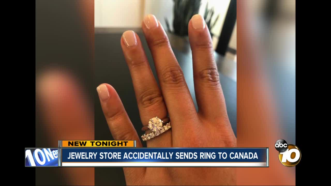 San Diego woman's engagement ring accidentally shipped to Canada