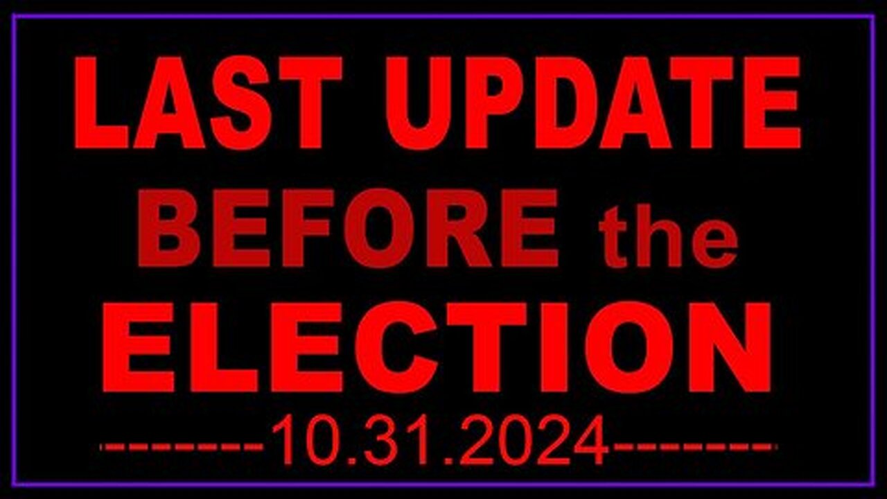 Last Update Before The Election- Trump in Dark MAGA - SCOTUS Election cases!