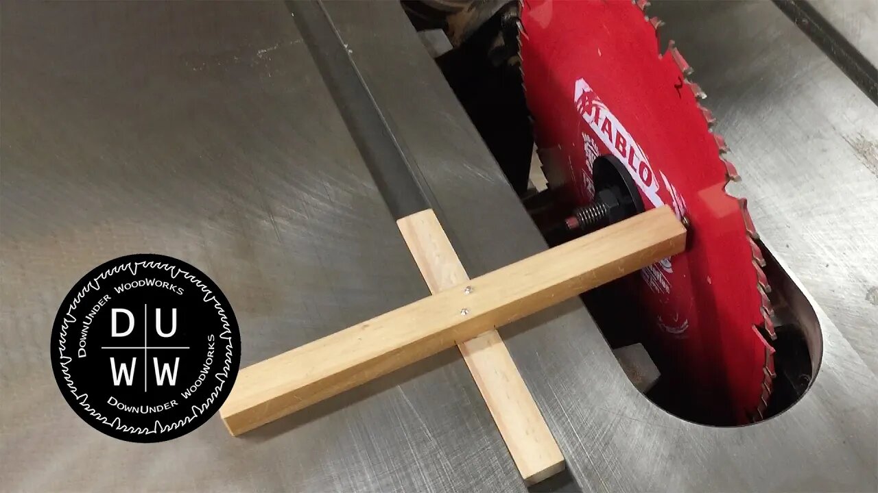 Aligning the blade on my table saw.