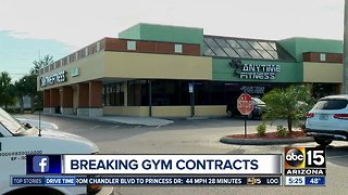 Breaking gym contracts can be tough