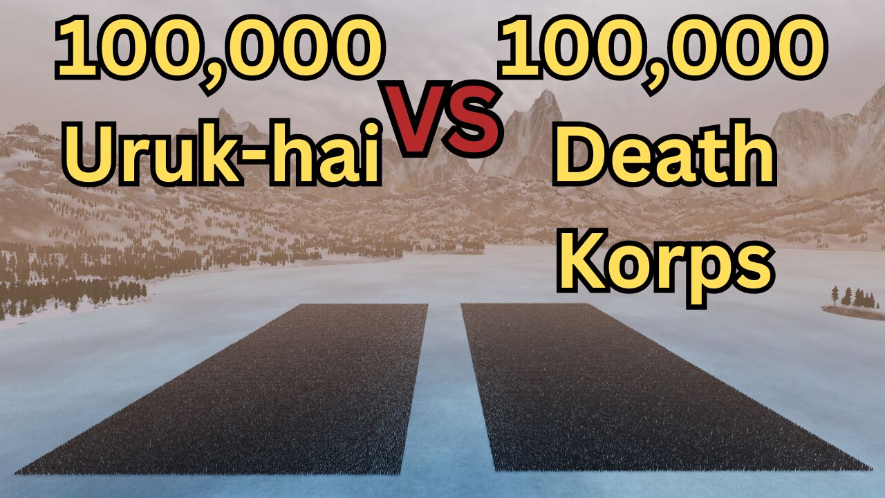 100,000 Uruk-hai Versus 100,000 Death Korps || Ultimate Epic Battle Simulator 2