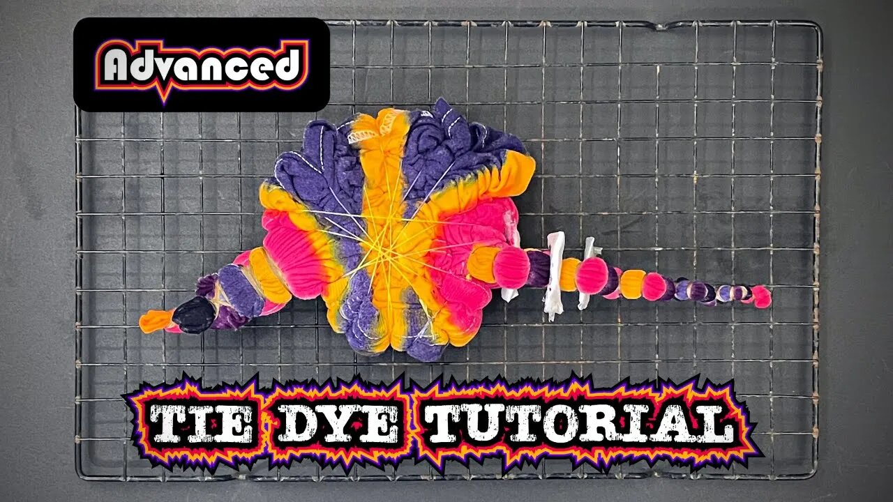 Advanced Tie Dye Techniques Tutorial - Dreamcatcher Mandala with Heart Honeycomb Spine!