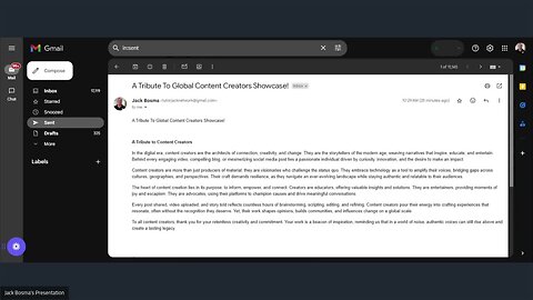A Tribute To Global Content Creators Showcase Videos Needed Jack Bosma <tutorjacknetwork@gmail.com>