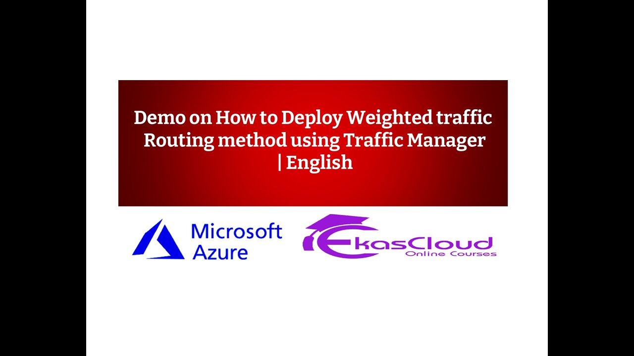 Traffic manager Weighted traffic routing method