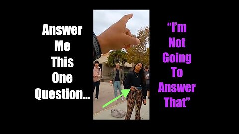 Muslim Girl has a hard time answering ONE simple question