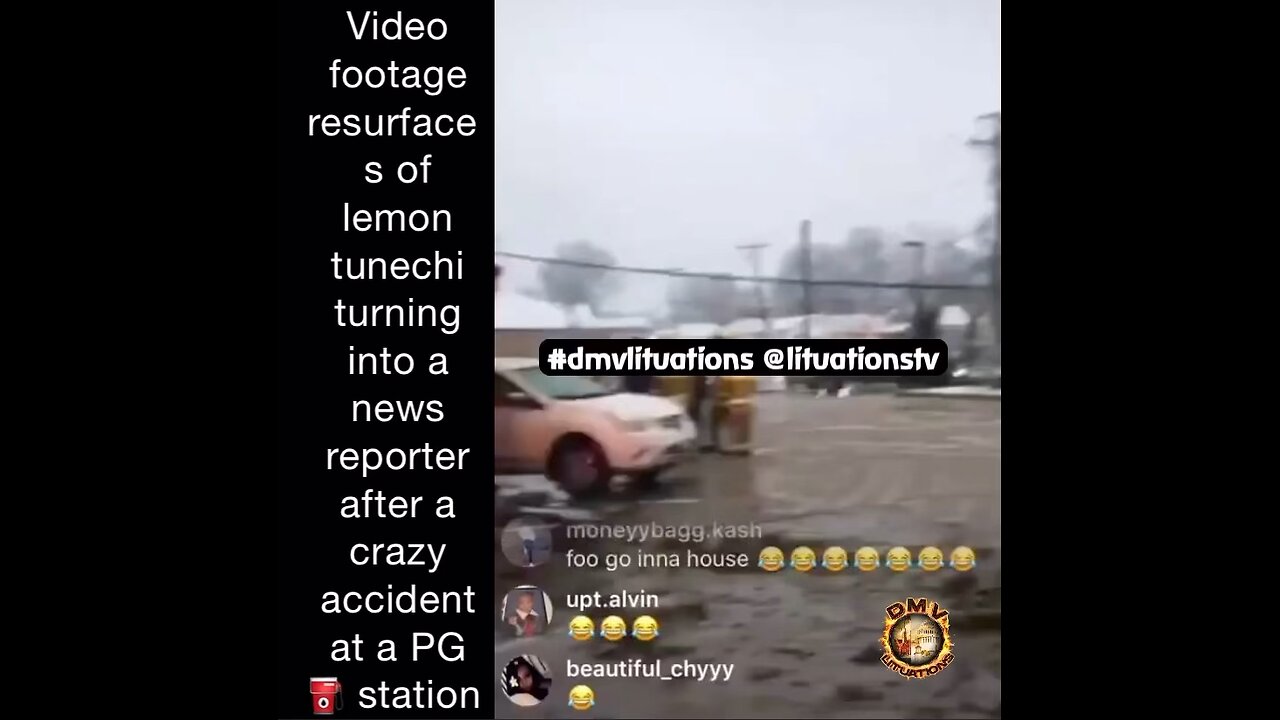 When lemon tunechi turned into a news reporter after a bad accident at a gas station