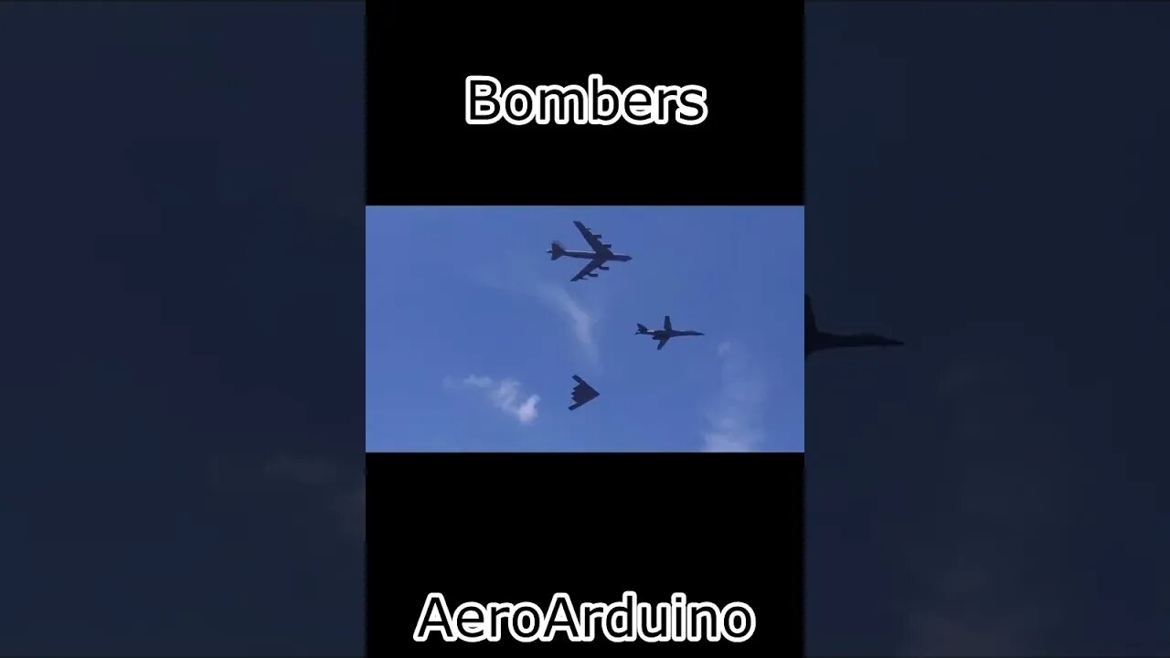 Amazing Historic Bomber Formation #B1 #B2 #B52 #Aviation #AeroArduino