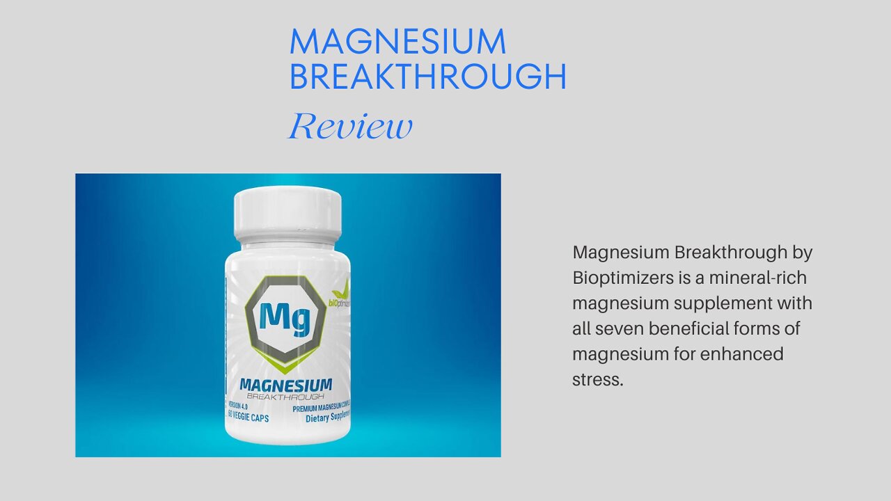 Magnesium Breakthrough Review | Does It Really Work? Magnesium Breakthrough Review