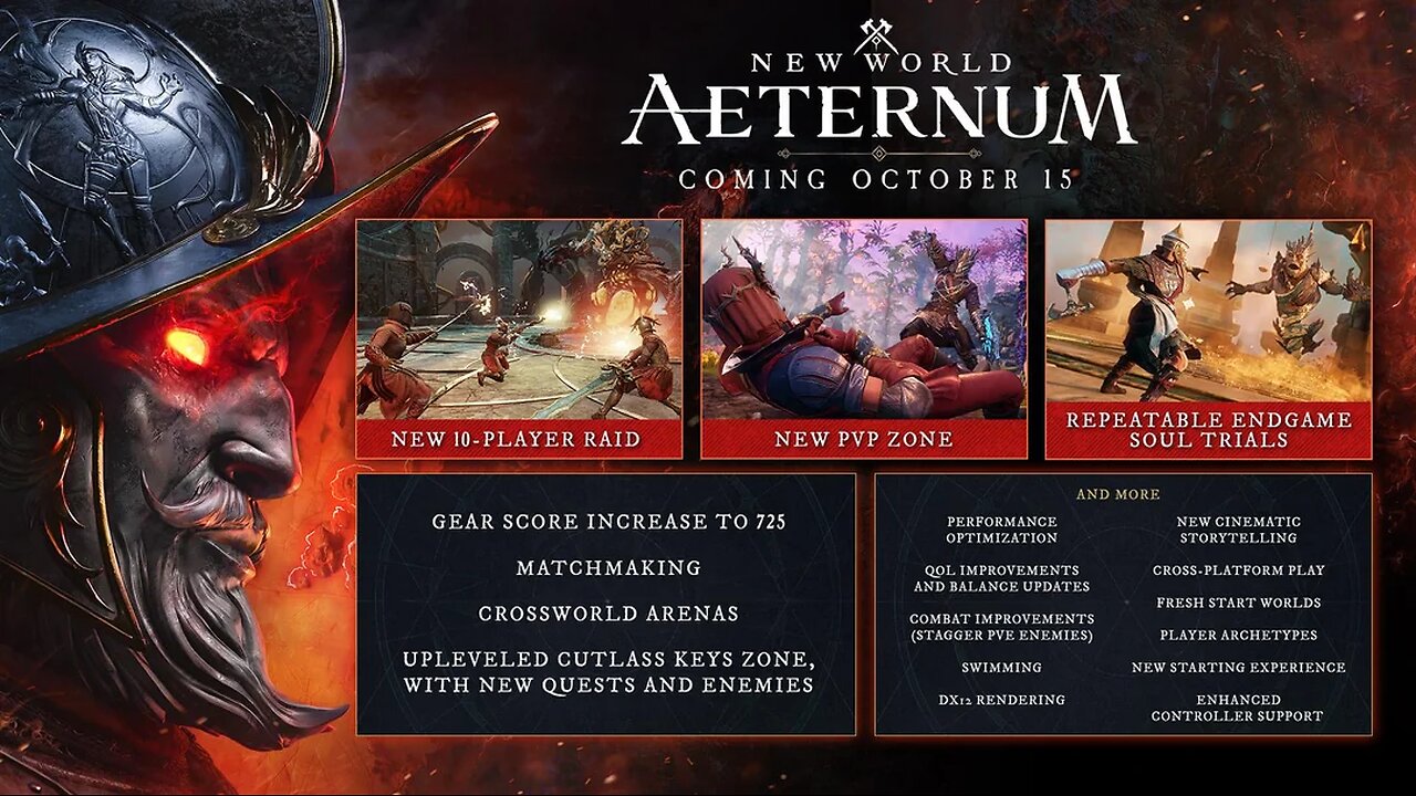 New World: Aeternum is Coming to PS5 & Xbox Series X/s (06/20/24).