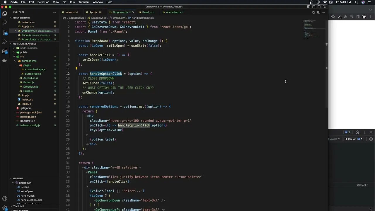 Why a Capture Phase Handler in React? (207)