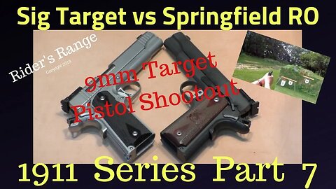 1911 Series Part 7 - Sig Stainless Target Elite vs Springfield Range Officer 9mm