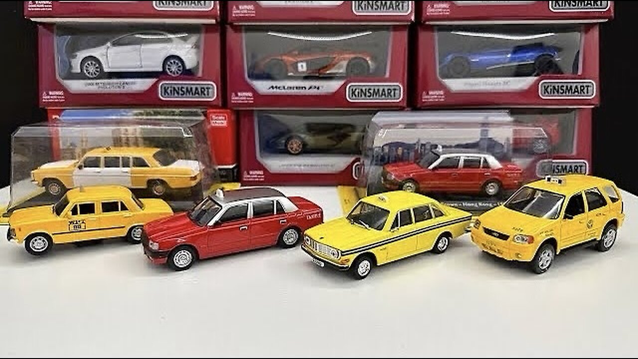 Unboxing a few taxi cars Diecast model cars toy cars