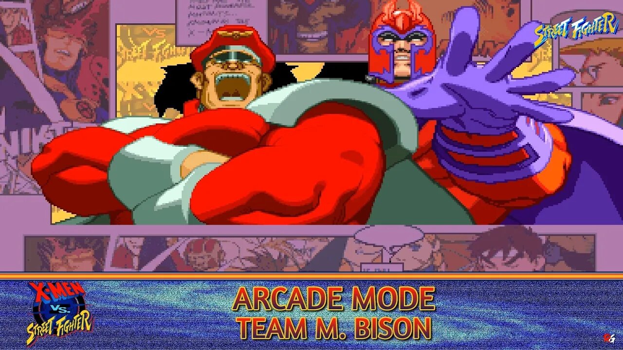 X-Men vs Street Fighter: Arcade Mode - Team M. Bison